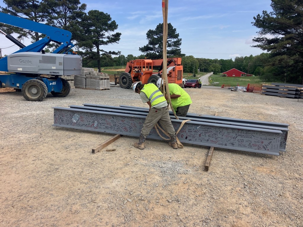 😍 Look what’s in place! 😍  Those beams our students, staff, and community signed are now officially part of the new high school wing!  It’s pretty special to see those names and messages become a permanent part of the building.  ❤️🤍Those beams really represent everyone who makes Westside such a great place.  🥰