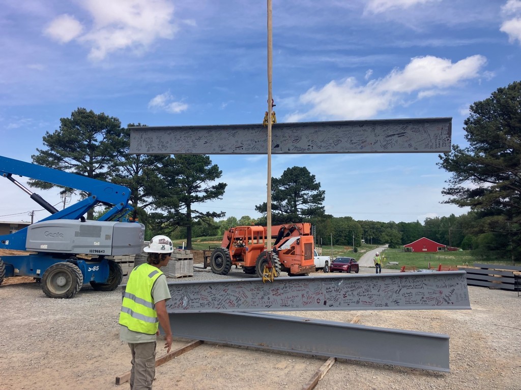 😍 Look what’s in place! 😍  Those beams our students, staff, and community signed are now officially part of the new high school wing!  It’s pretty special to see those names and messages become a permanent part of the building.  ❤️🤍Those beams really represent everyone who makes Westside such a great place.  🥰