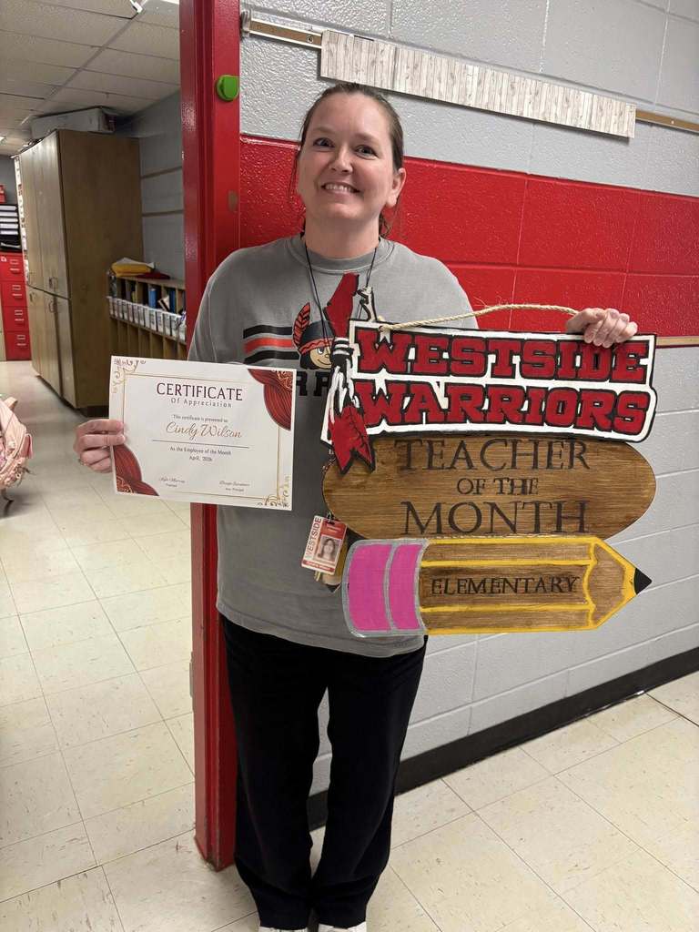 Congratulations to our WES Employees of the Month for April! Classified: Rachel Matuschek Certified: Cindy Wilson