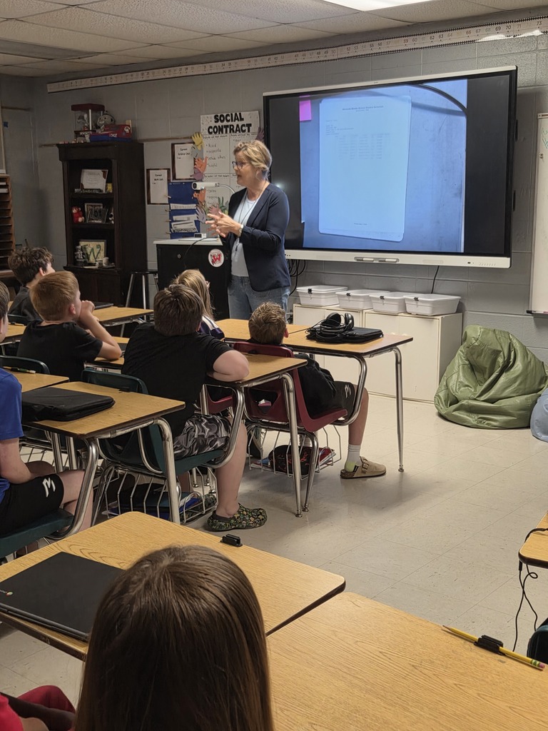 Thank You, Mrs. Rider!   Our 4th grade teachers and students appreciate Mrs. Rider, Westside Middle School Counselor, for taking the time to visit and talk with them about the transition to a new building for 5th grade!  🥰  She shared helpful information about schedules, lockers, and classes for next year—and was a warm, welcoming face as students prepare for this exciting next step in their journey as Warriors.  ❤️🤍