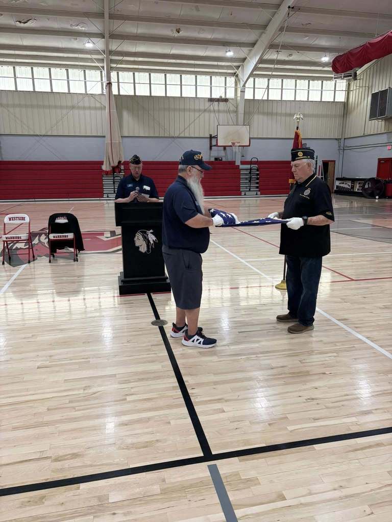 Westside Middle School would like to thank American Legion Pickett Post 21 for coming and teaching our students flag etiquette!