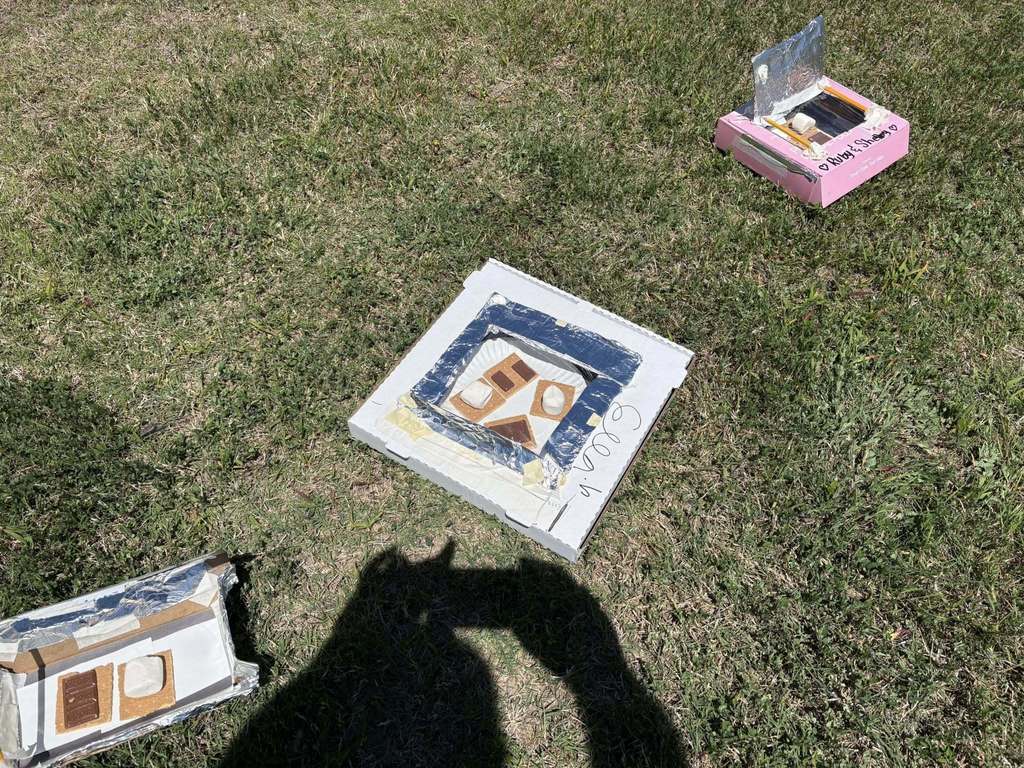 6th grade students at WMS are studying solar energy and created solar ovens to help make s’mores!