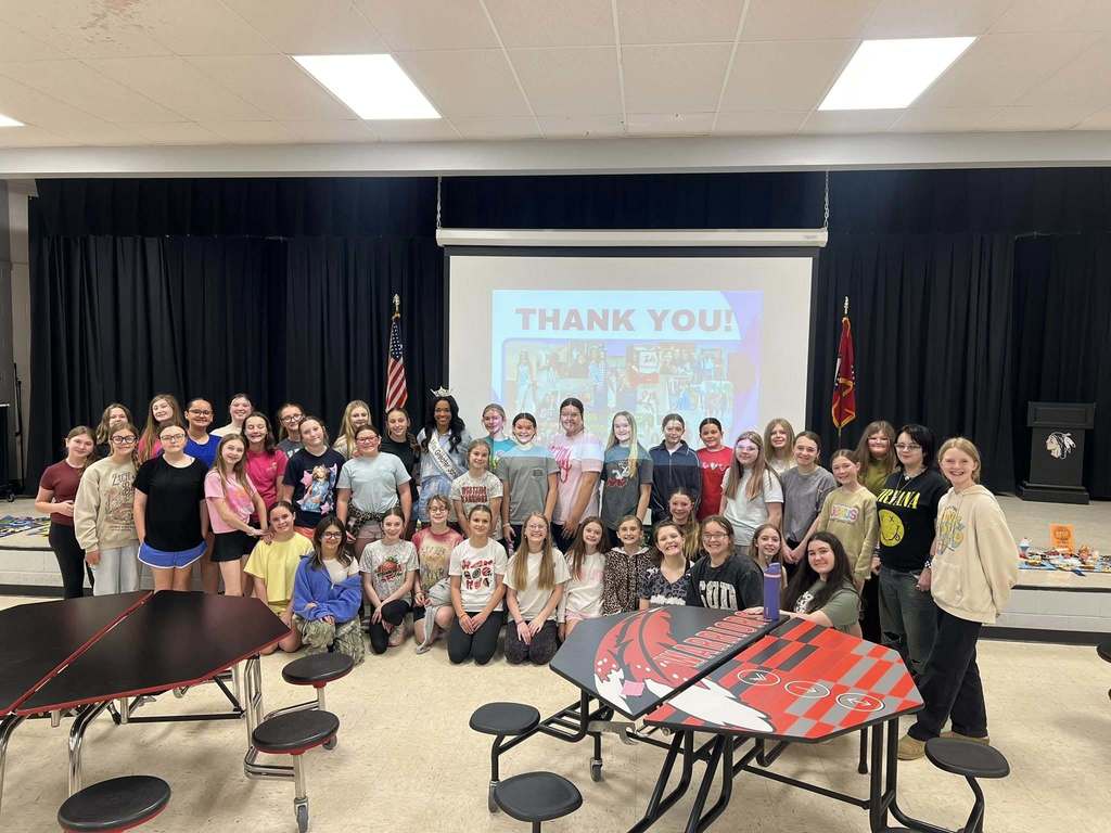 Brooke Ray, Miss Greater Jonesboro, visited with our 6th grade students today.