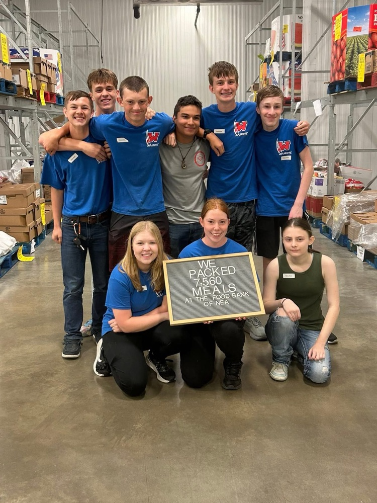 Several WHS AFJROTC cadets spent part of their summer break volunteering at a Food Bank packing event today. We greatly appreciate their willingness to serve our communi