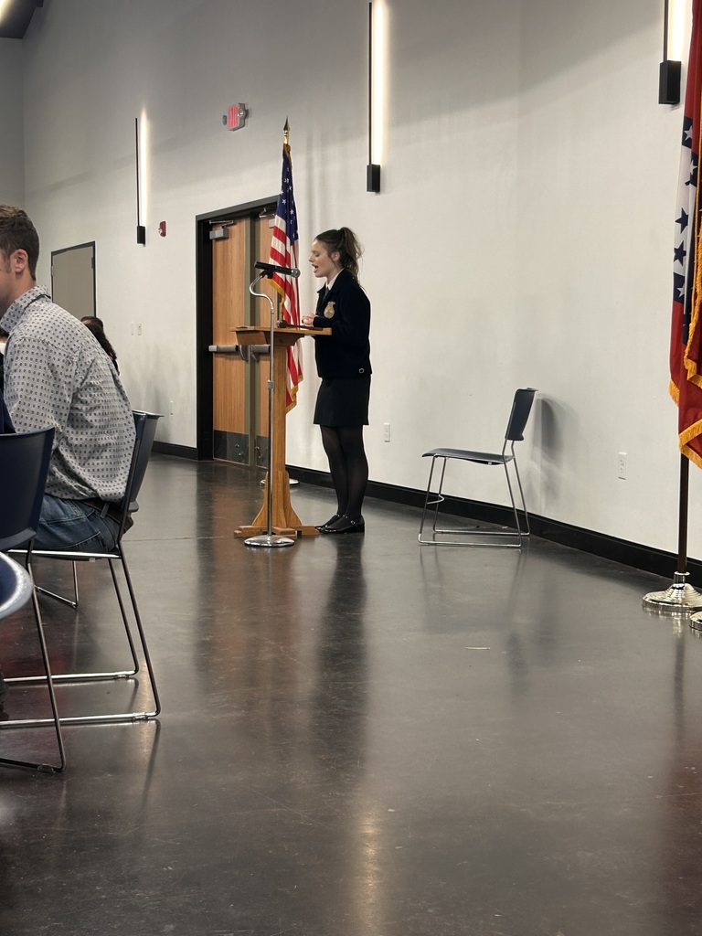 Our 2026-2027 Westside FFA Officer Team had a great time at Week 1 of the Arkansas Leadership Conference at Camp Couchdale!! Students began brainstorming big ideas to bring home to our chapter, workshopped their leadership skills, participated in community service, and bonded as a team. Westside FFA President Hannah Guerin served as the Emcee at the banquet with over 200 members, advisors, and guests present. She was also recognized as an outstanding camper by State Officer, NW District Vice President, Ben Holland. Hannah Guerin, Grant Kimberling, Cali Kirby, and Addison Denton all participated in the opportunity to present FFA Opening and Closing Ceremonies at meals for 180+ members, advisors, and guests. We’ve got a great team this year already full of big ideas, we can’t wait to see what they accomplish!