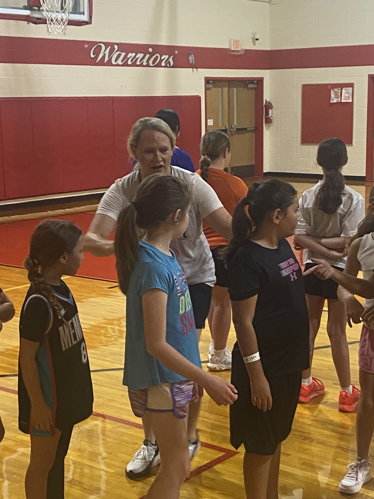 Day 1 of our K-6 Lady Warrior Basketball Camp was filled with smiles, teamwork, and skill development as our future Lady Warriors spent time learning from our high school players and coaches. We love seeing the next generation of Warriors having fun on the court! ❤️🤍