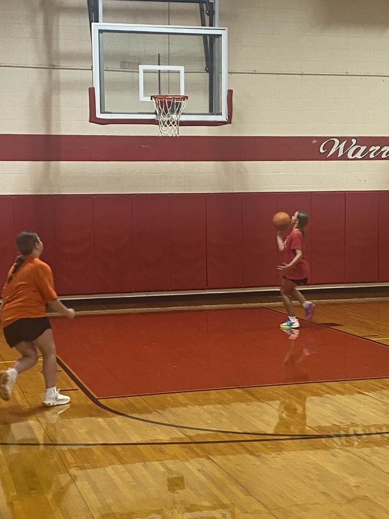 Day 1 of our K-6 Lady Warrior Basketball Camp was filled with smiles, teamwork, and skill development as our future Lady Warriors spent time learning from our high school players and coaches. We love seeing the next generation of Warriors having fun on the court! ❤️🤍