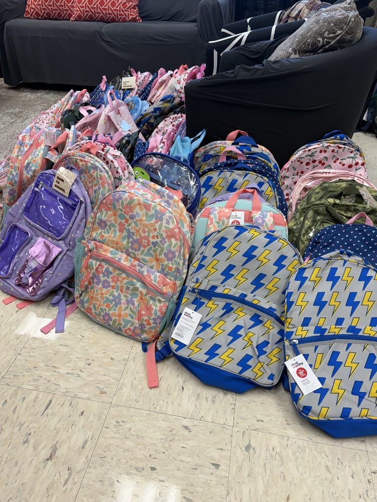 A big THANK YOU to Gamble Home Furnishings for giving back to our community!   Emily and Lance, members of the Gamble Marketing Team, stopped by Westside Middle School to deliver backpacks from their Backpack Drive. We are so thankful for local businesses like Gamble that support our schools and students!🙌❤️🤍