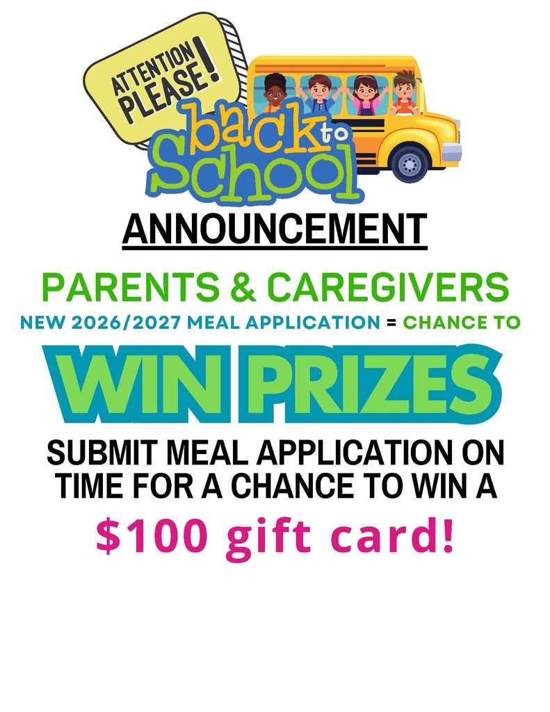 Westside Families — We Need Your Help! We are encouraging ALL families to complete a 2026–2027 Free & Reduced Meal Application. Completed applications not only help our students and schools, but they also give your family a chance to win a $100 gift card! The drawing will be held at the end of September! You do NOT have to qualify to be entered — simply complete and submit an application. We’ll include the online application link below to make it quick and easy. Please take a few minutes to complete yours today! ❤️🤍 Every completed application helps our Warriors! https://secure.ezmealapp.com/ApplicationScreen.aspx