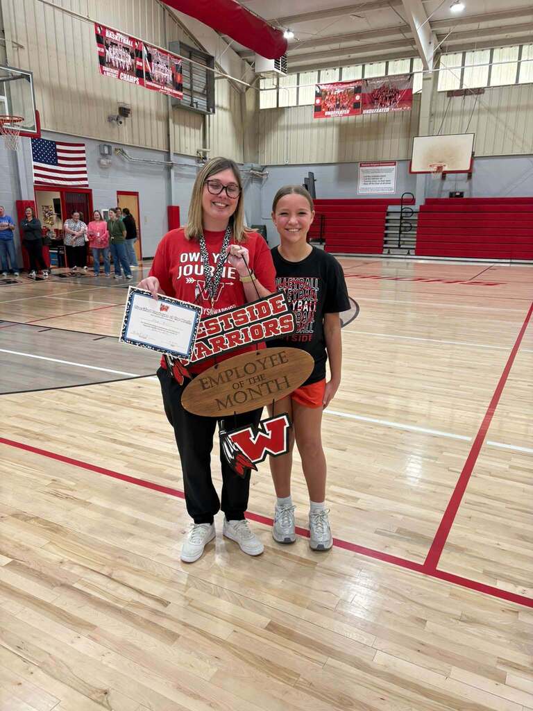 Congratulations to WMS employees of the month! Licensed-Christie Lewis Classified-Megan Brooks Thank you for all you do!