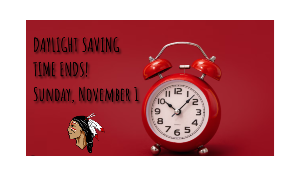 ❤️🤍⏰ Warriors, Fall Back! Remember to turn your clocks back one hour before heading to bed Saturday night as Daylight Saving Time ends on Sunday, November 1!
