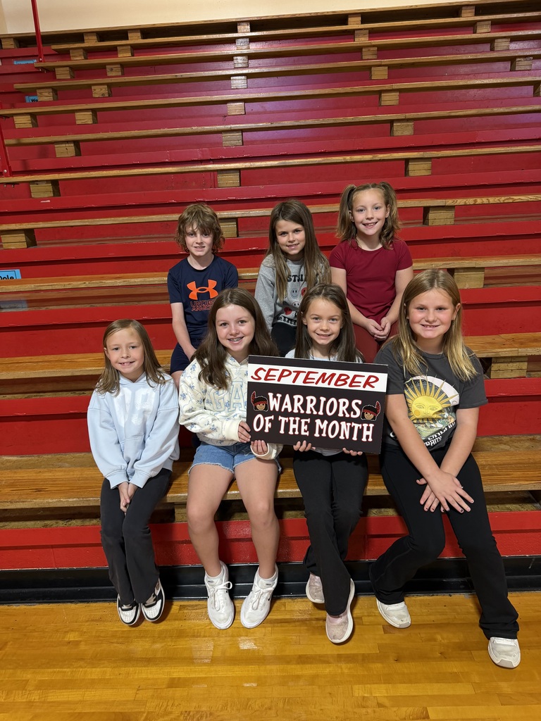 Congratulations to our September WES Students of the Month! We are proud of these Lil Warriors and the great example they set each day! Keep up the great work!