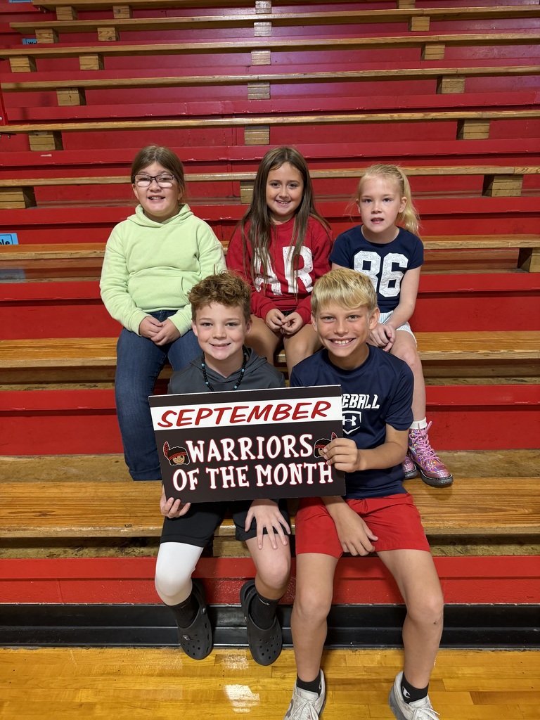 Congratulations to our September WES Students of the Month! We are proud of these Lil Warriors and the great example they set each day! Keep up the great work!