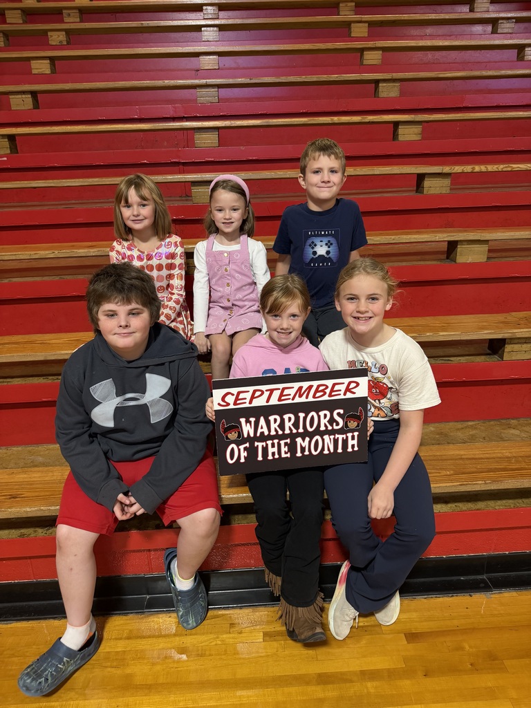 Congratulations to our September WES Students of the Month! We are proud of these Lil Warriors and the great example they set each day! Keep up the great work!