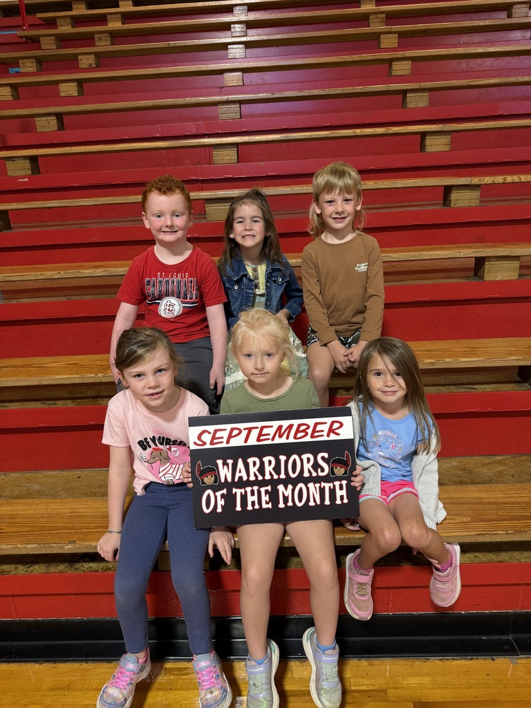 Congratulations to our September WES Students of the Month! We are proud of these Lil Warriors and the great example they set each day! Keep up the great work!