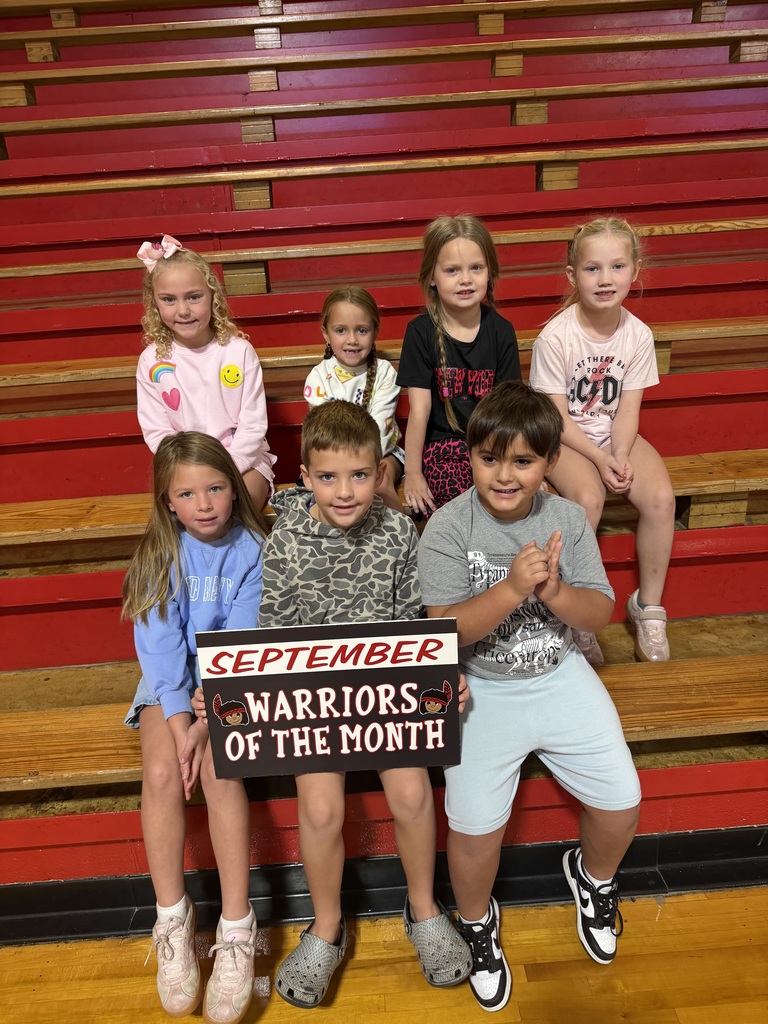 Congratulations to our September WES Students of the Month! We are proud of these Lil Warriors and the great example they set each day! Keep up the great work!