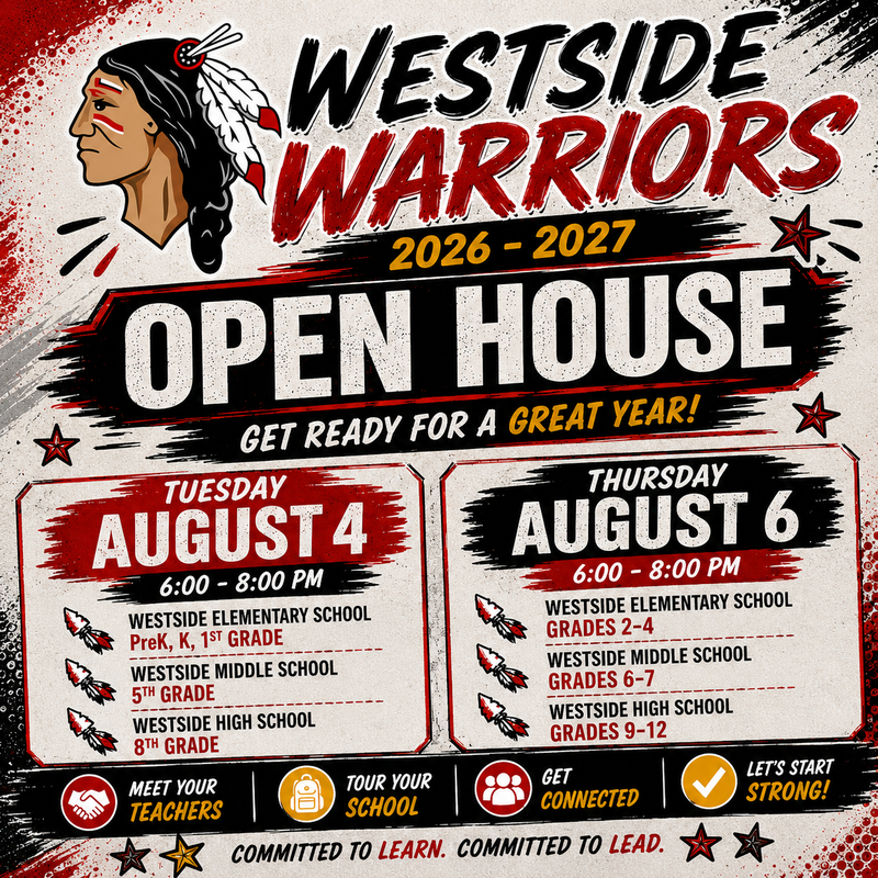 2026-2027 Open House Schedule
