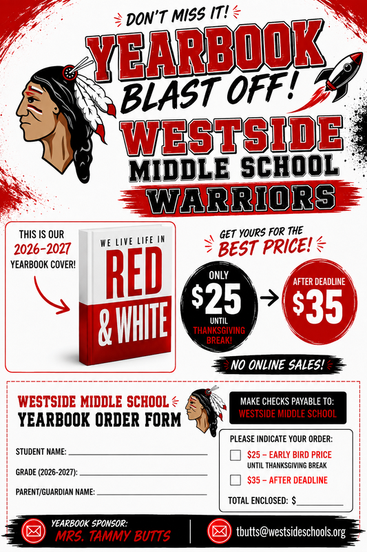 WMS 2026-2027 Yearbook Announcement