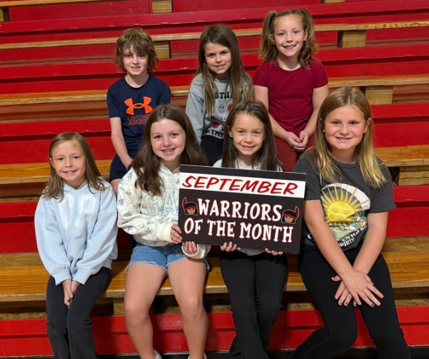 Congratulations to our September WES Students of the Month! We are proud of these Lil Warriors and the great example they set each day! Keep up the great work!