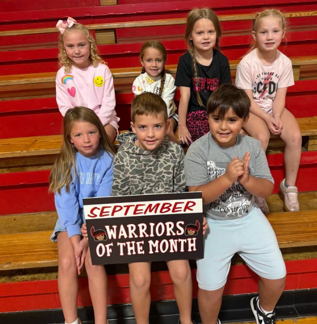 Congratulations to our September WES Students of the Month! We are proud of these Lil Warriors and the great example they set each day! Keep up the great work!