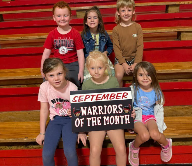 Congratulations to our September WES Students of the Month! We are proud of these Lil Warriors and the great example they set each day! Keep up the great work!