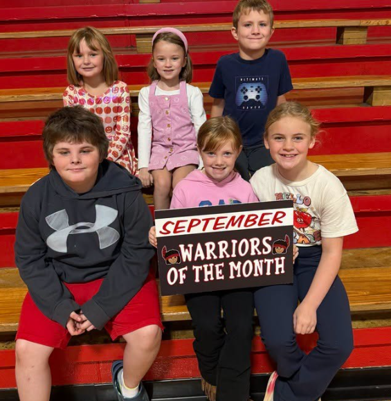 Congratulations to our September WES Students of the Month! We are proud of these Lil Warriors and the great example they set each day! Keep up the great work!