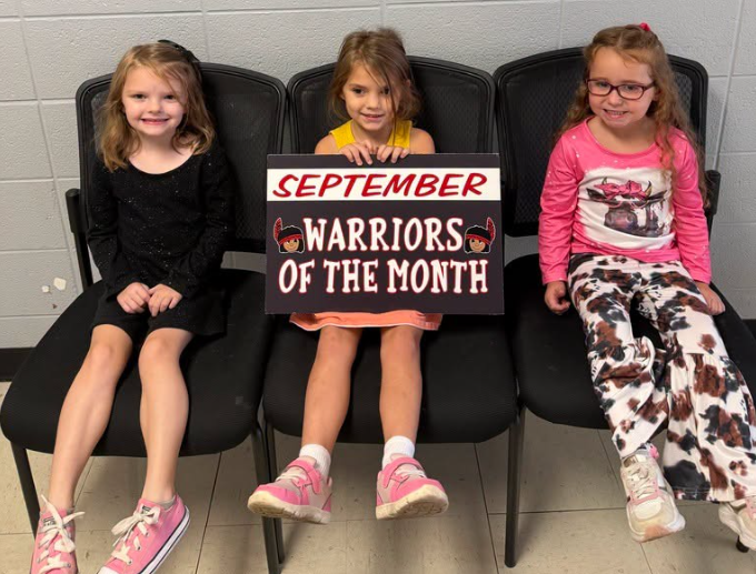 Congratulations to our September WES Students of the Month!    We are proud of these Lil Warriors and the great example they set each day! Keep up the great work!
