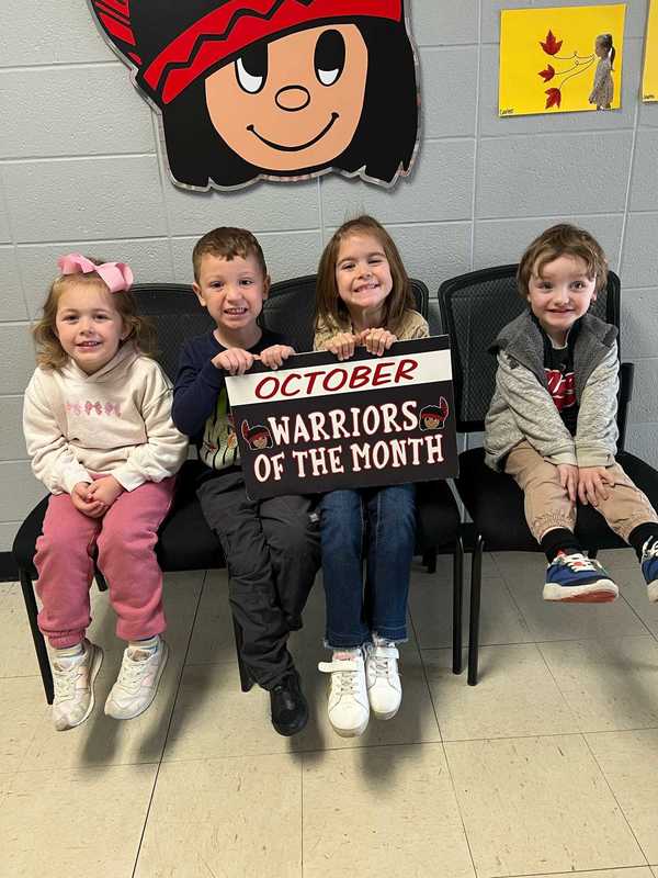 October - Warriors of the Month!  Congratulations, Lil' Warriors! ❤️🤍