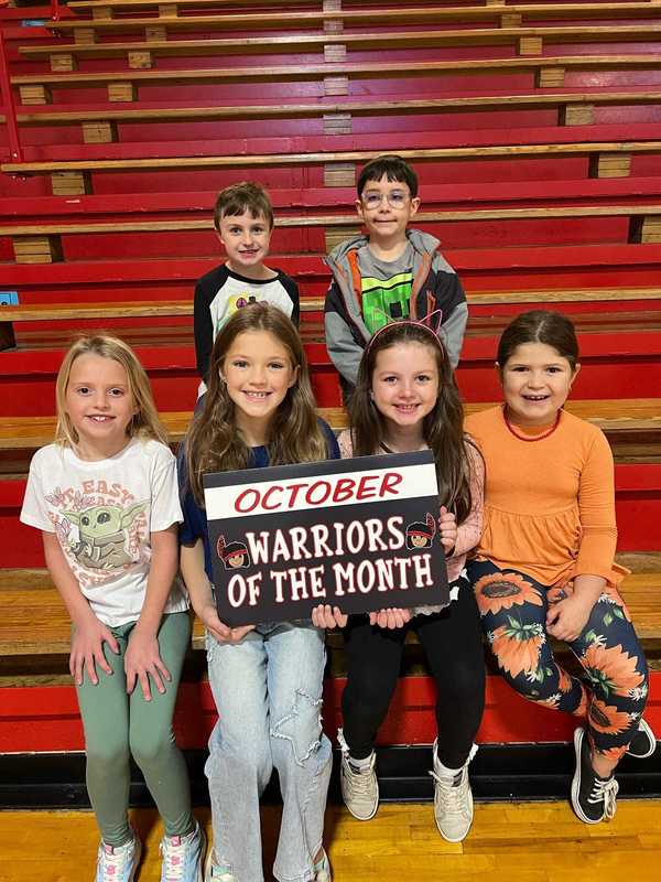 October - Warriors of the Month!  Congratulations, Lil' Warriors! ❤️🤍