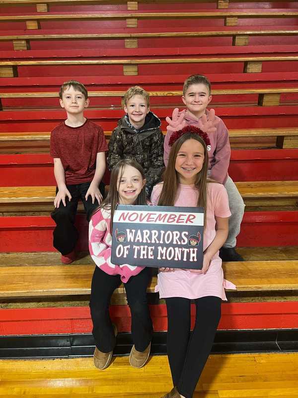 November Students of the Month!  ❤️🤍 Proud of our Lil Warriors—keep up the great work! 