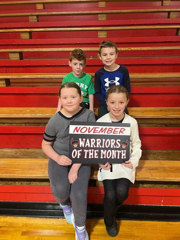 November Students of the Month!  ❤️🤍 Proud of our Lil Warriors—keep up the great work! 