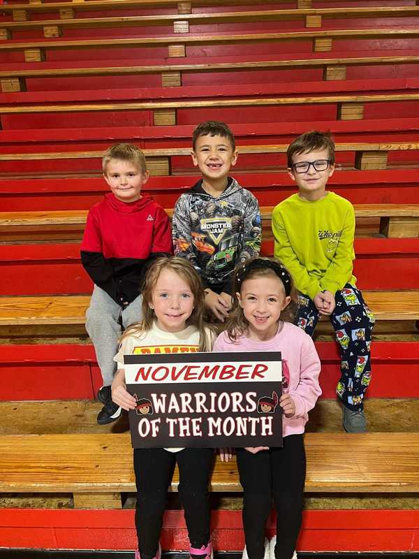 November Students of the Month!  ❤️🤍 Proud of our Lil Warriors—keep up the great work! 