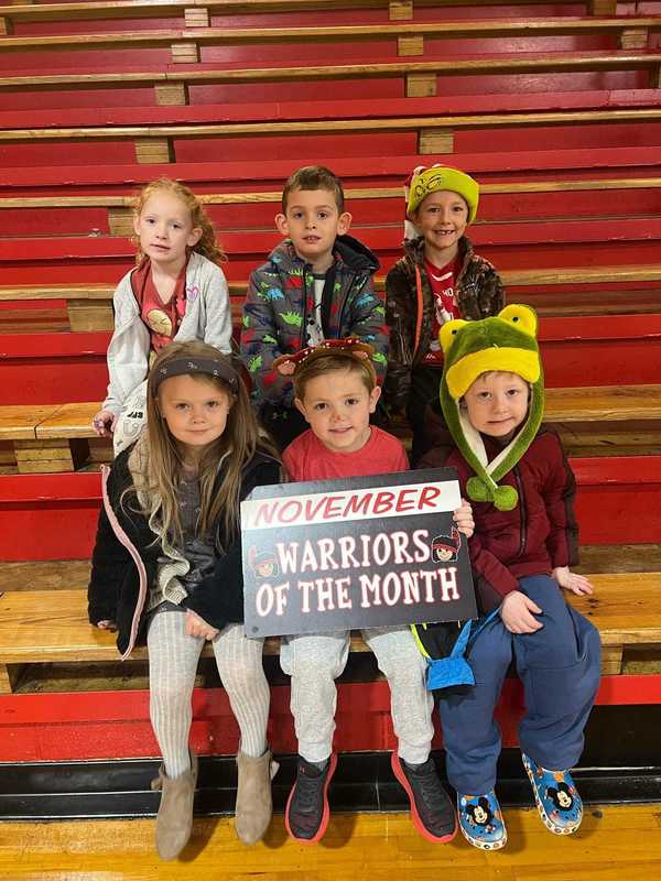 November Students of the Month!  ❤️🤍 Proud of our Lil Warriors—keep up the great work! 