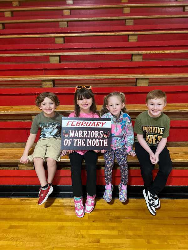 Westside February Students of the Month!  Congratulations to these outstanding Lil Warriors for being recognized as our February Students of the Month! ❤️🤍