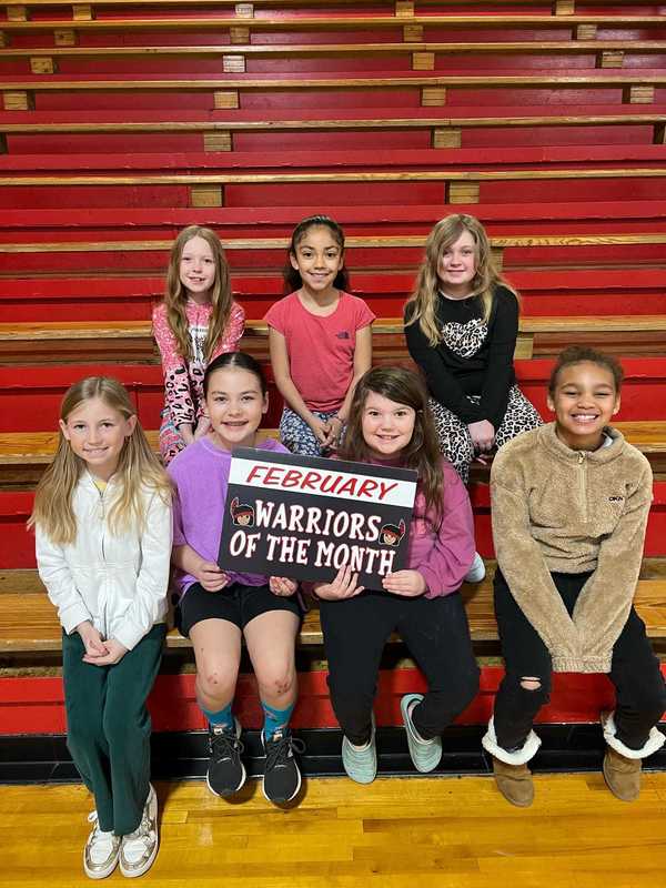 Westside February Students of the Month!  Congratulations to these outstanding Lil Warriors for being recognized as our February Students of the Month! ❤️🤍