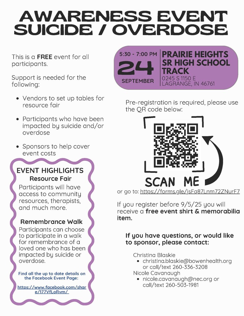 Awareness Event Suicide/Overdose Event