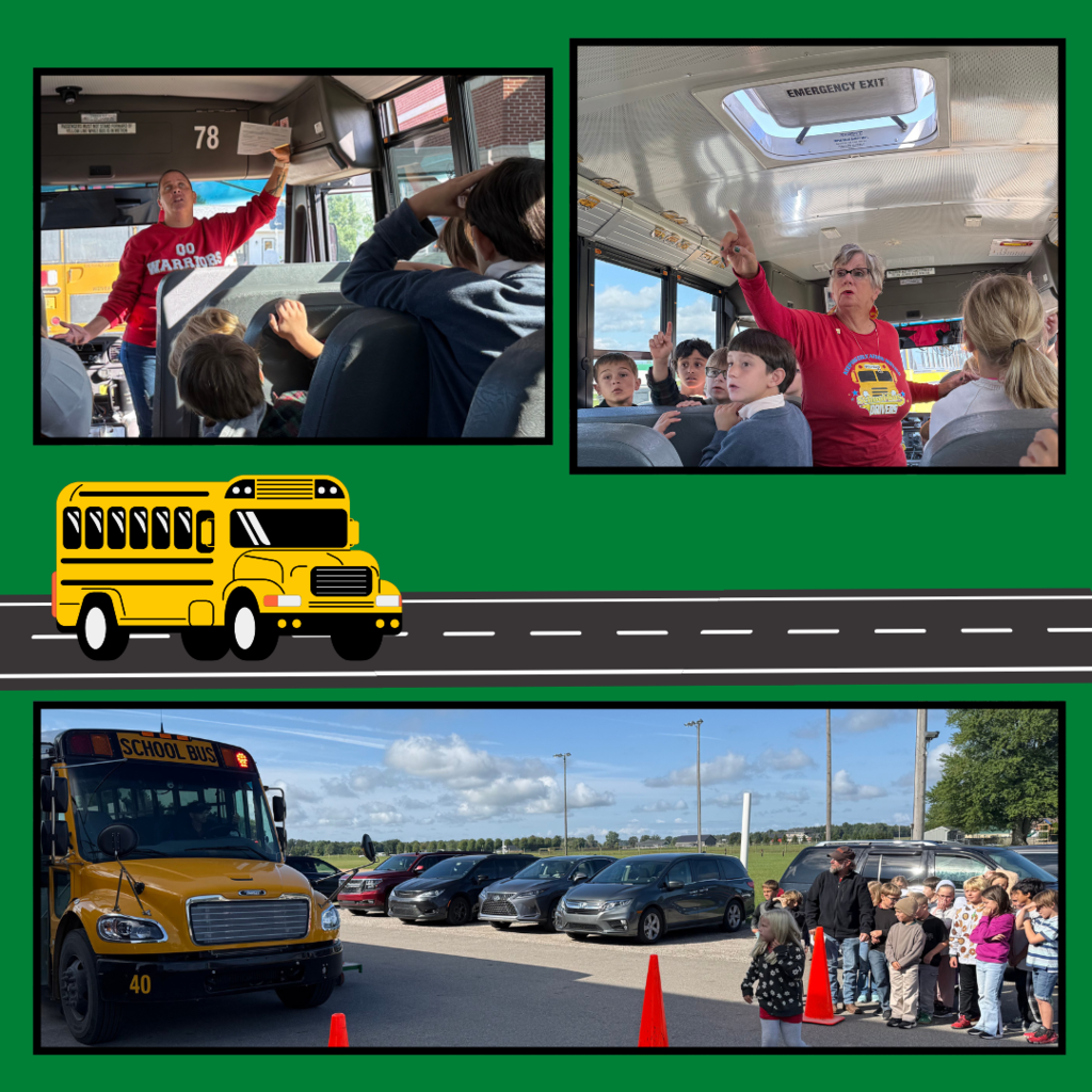 kids learning on school bus
