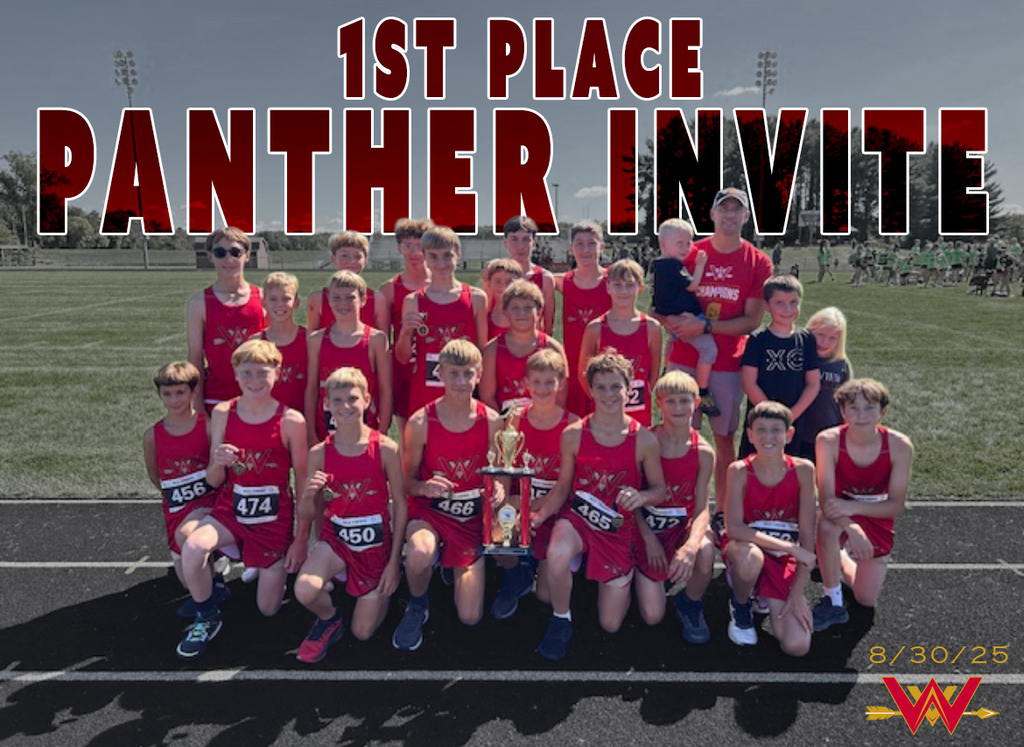 Westview Junior High Boys Cross Country First Place Panther Invitational 2025