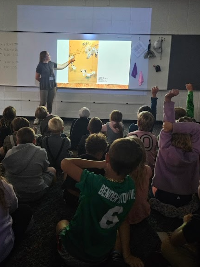 kids listening to presentation