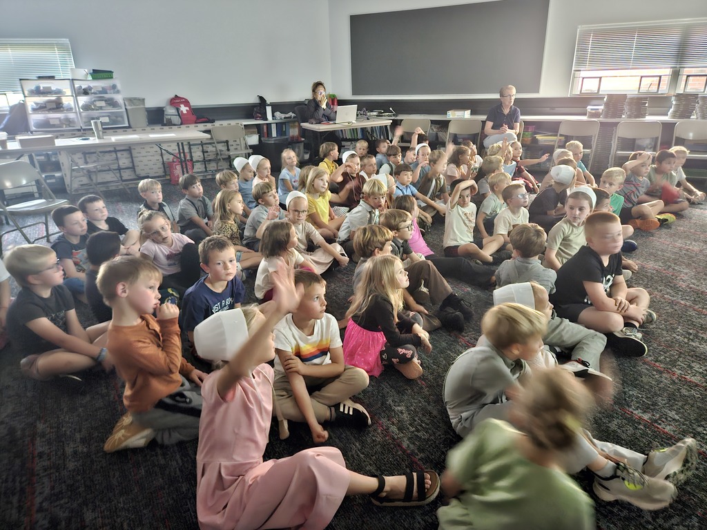 kids listening to presentation
