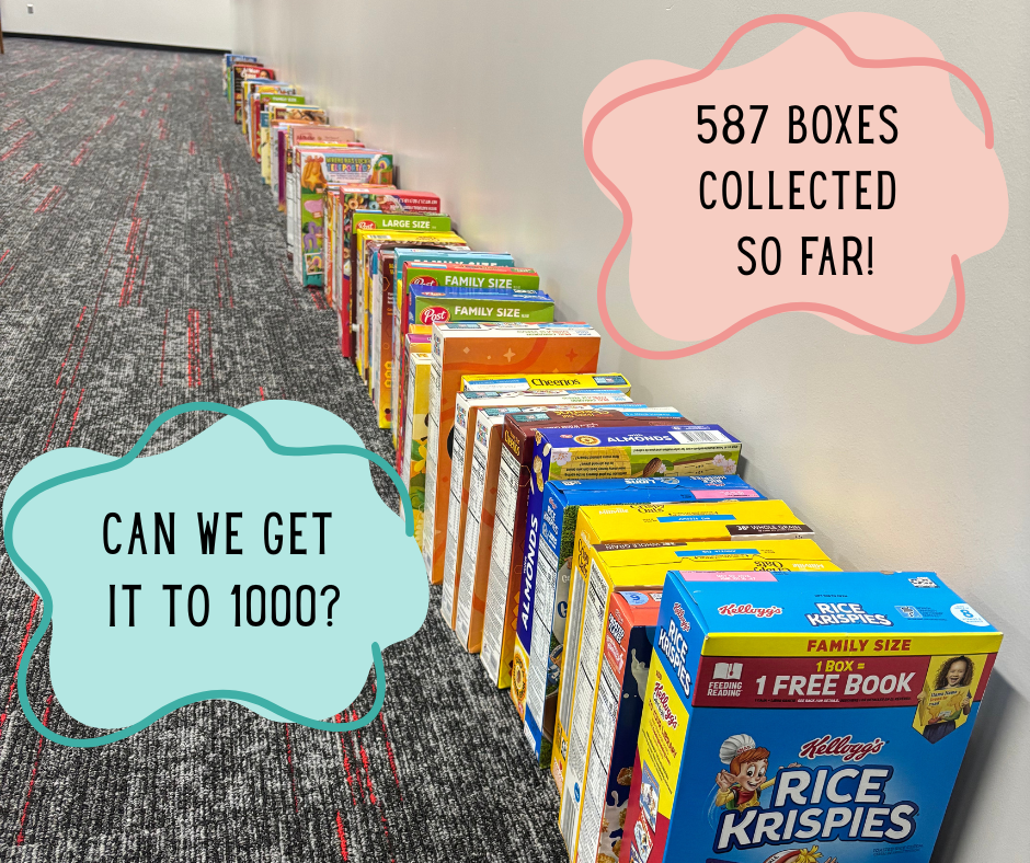 587 boxes donated so far! Can we get it to 1000?