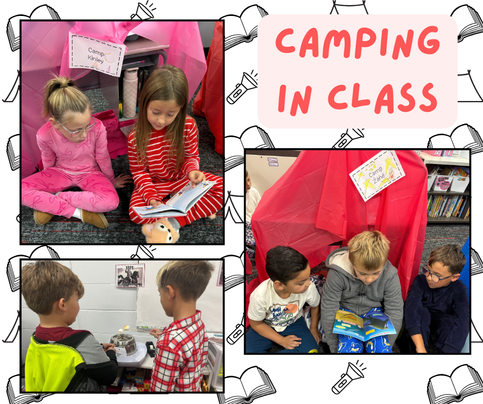kids learning on camping day