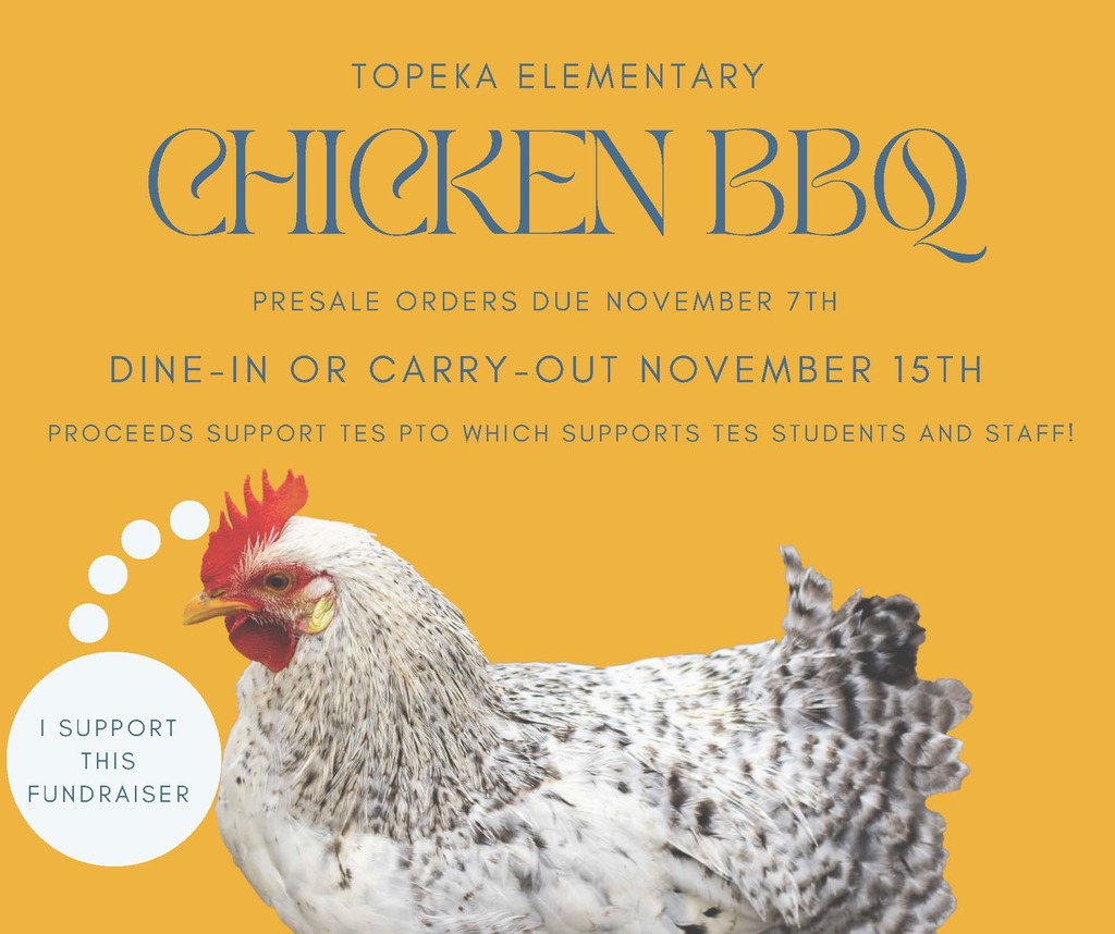 Topeka Elementary Chicken BBQ November 15th