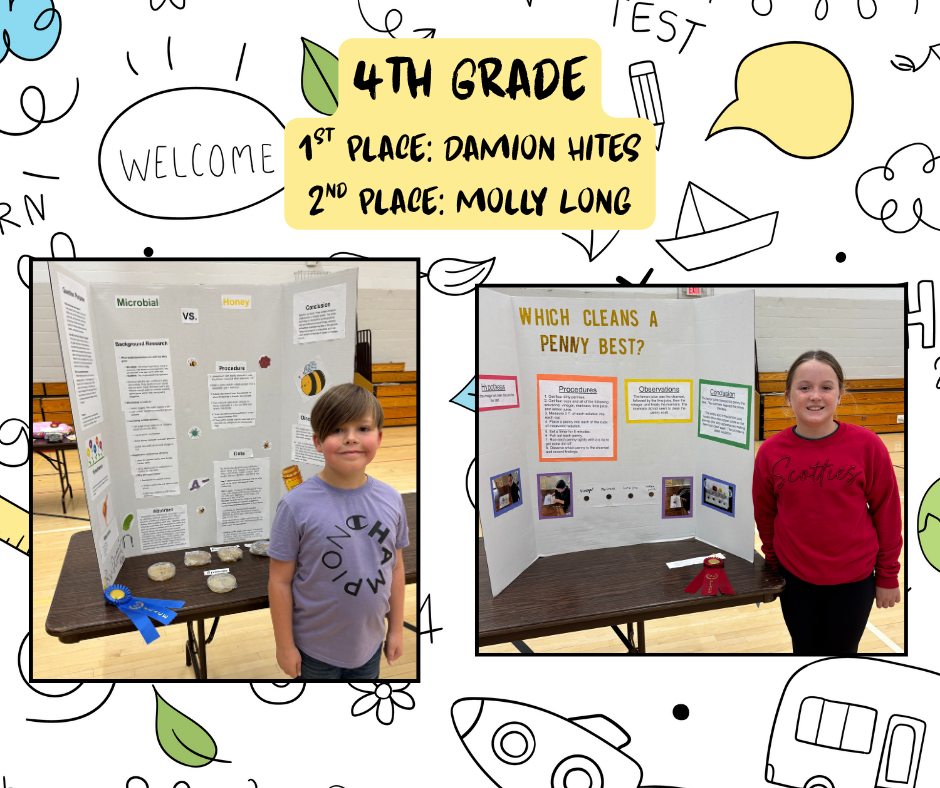 kids with their projects