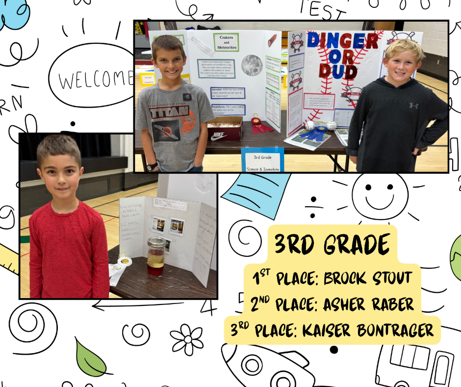 kids with their projects