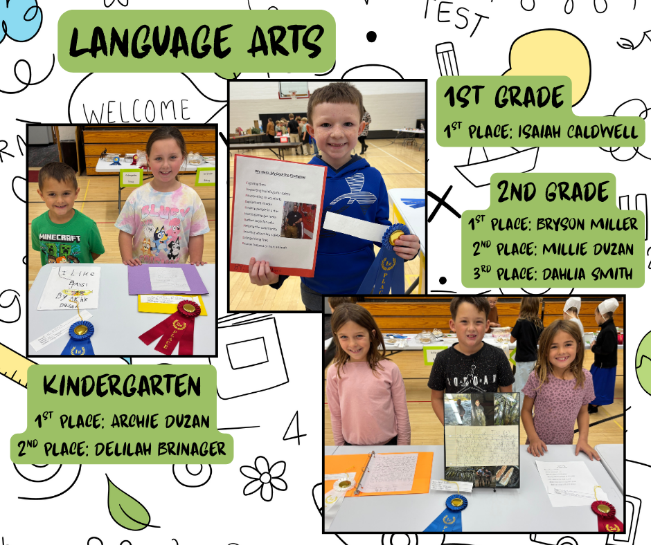 kids with their projects