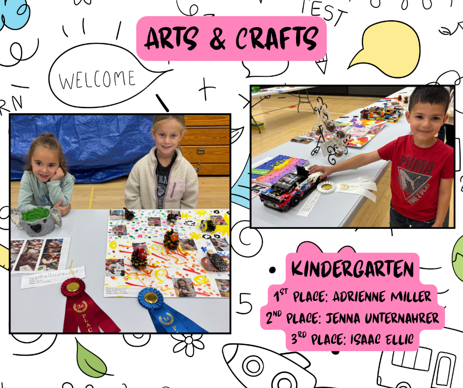 kids with their projects