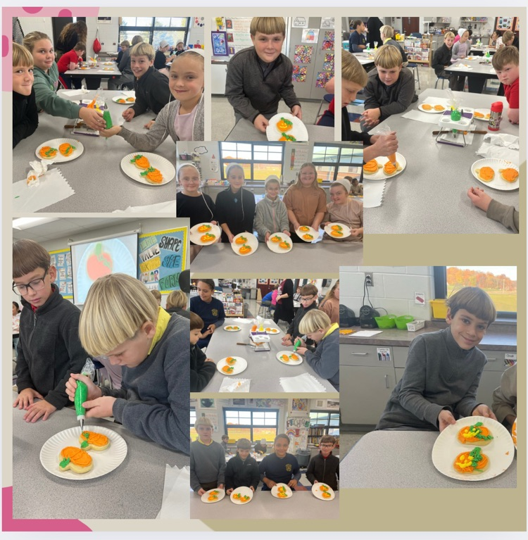 4th grade cookie decorating in art 