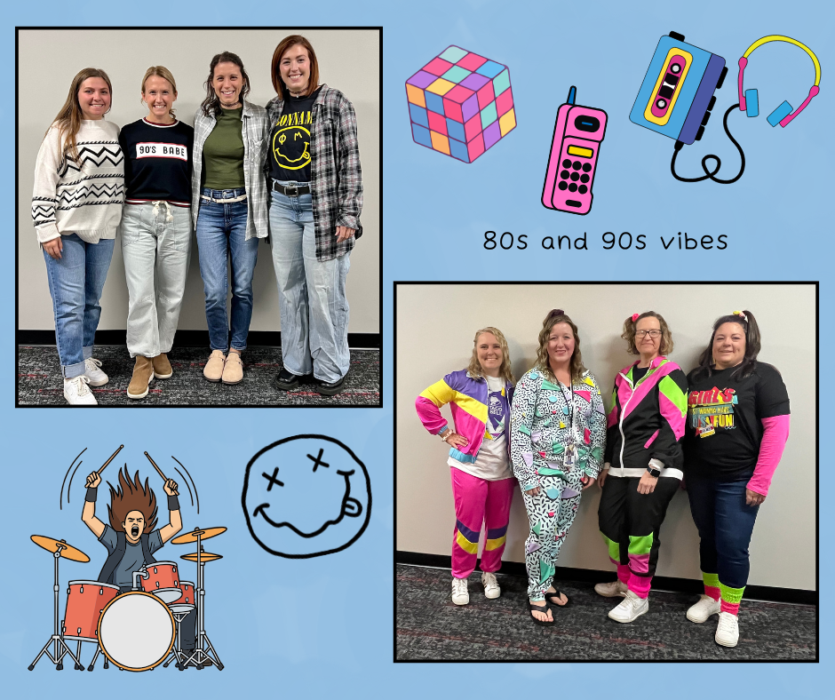teachers dressed up in fun outfits
