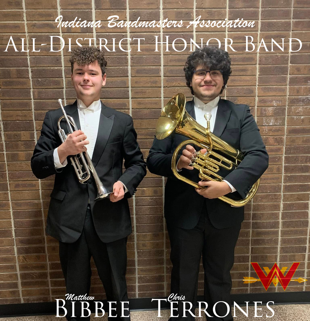 Matthew Bibbee and Chris Terrones named All-District Honor Band